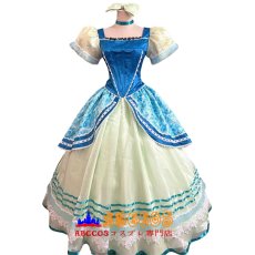 画像1: ディズニー シンデレラ 姉妹コーデ プリンセスドレス ブルーバージョン 舞台用コスプレ衣装 abccos製 「受注生産」 (1)