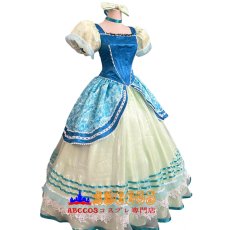画像2: ディズニー シンデレラ 姉妹コーデ プリンセスドレス ブルーバージョン 舞台用コスプレ衣装 abccos製 「受注生産」 (2)