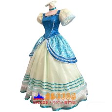 画像3: ディズニー シンデレラ 姉妹コーデ プリンセスドレス ブルーバージョン 舞台用コスプレ衣装 abccos製 「受注生産」 (3)