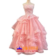 画像1: ウィキッド ふたりの魔女 ガリンダ・アップランド/グリンダ（Galinda Upland/Glinda）クリスマスコスチューム プリンセススタイル コスプレ衣装 abccos製 「受注生産」 (1)