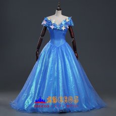 画像2: ディズニー Cinderella シンデレラ ワンピース　コスプレ衣装 abccos製 「受注生産」 (2)