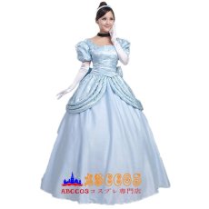 画像1: ディズニー Cinderella シンデレラ ワンピース ワンピース コスプレ衣装 abccos製 「受注生産」 (1)