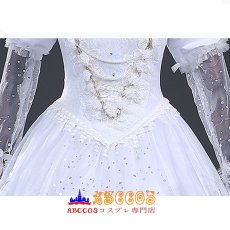 画像8: ディズニー 不思議の国のアリス Alice in Wonderland ホワイト・クイーン 白薔薇の女王 コスプレ衣装 abccos製 「受注生産」 (8)