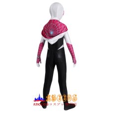 画像3: スパイダーマン:アクロス・ザ・スパイダーバース Spider-Man: Across the Spider-Verse グウェン・ステイシー / スパイダーグウェン 全身タイツ コスチューム 子供コスプレ衣装 abccos製 「受注生産」 (3)