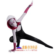 画像5: スパイダーマン:アクロス・ザ・スパイダーバース Spider-Man: Across the Spider-Verse グウェン・ステイシー / スパイダーグウェン 全身タイツ コスチューム 子供コスプレ衣装 abccos製 「受注生産」 (5)