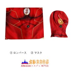 画像15: フラッシュ シーズン8 バリー・アレン The Flash Season 8 Barry Allen 子供コスプレ衣装 コスチューム バラ売り可 abccos製 「受注生産」 (15)