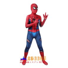 画像1: Marvel's Spider-Man PS5 classic suit damaged スパイダーマン 全身タイツ コスチューム 子供コスプレ衣装 abccos製 「受注生産」 (1)