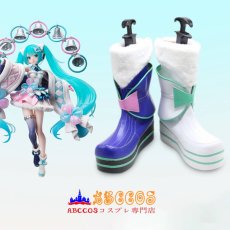 画像7: 初音ミク「マジカルミライ 2020」Miku コスプレ靴 abccos製 「受注生産」 (7)