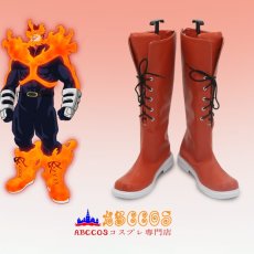 画像7: 僕のヒーローアカデミア My Hero Academia エンデヴァー Endeavour コスプレ靴 abccos製 「受注生産」 (7)