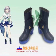 画像7: ホロライブ hololive VTuber 白銀ノエル／しろがね のえる コスプレ靴 abccos製 「受注生産」 (7)