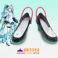 画像7: Hatsune Miku 初音ミク（はつね みく）expo10周年 コスプレ靴 abccos製 「受注生産」 (7)