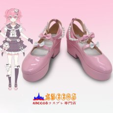画像7: プロジェクトセカイ カラフルステージ! feat. 初音ミク MORE MORE JUMP VTuber 桃井愛莉（ももい あいり）コスプレ靴 abccos製 「受注生産」 (7)