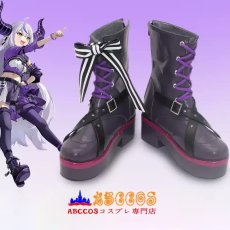 画像4: Hololive（ホロライブ）ラプラス・ダークネス（La+ Darknesss）コスプレ靴 abccos製 「受注生産」 (4)