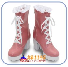 画像2: BanG Dream!／バンドリ！Pastel_Palettes_10周年 丸山彩（まるやま あや）コスプレ靴 abccos製 「受注生産」 (2)