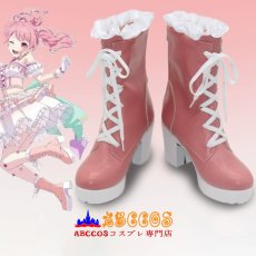 画像7: BanG Dream!／バンドリ！Pastel_Palettes_10周年 丸山彩（まるやま あや）コスプレ靴 abccos製 「受注生産」 (7)