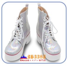 画像2: 学園アイドルマスター 花海 咲季（はなみ さき）コスプレ靴 abccos製 「受注生産」 (2)