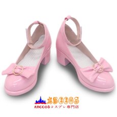 画像1: プロジェクトセカイ カラフルステージ！ feat. 初音ミク プロジェクトセカイ 5th Anniversary 感謝祭 鳳えむ（おおとり えむ）コスプレ靴 abccos製 「受注生産」 (1)