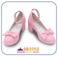 画像2: プロジェクトセカイ カラフルステージ！ feat. 初音ミク プロジェクトセカイ 5th Anniversary 感謝祭 鳳えむ（おおとり えむ）コスプレ靴 abccos製 「受注生産」 (2)