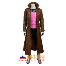 画像1: X-MEN Gambit ガンビット 風 靴付き コスチューム コスプレ衣装 コスプレ靴 バラ売り可 オーダーメイド abccos製 「受注生産」 (1)