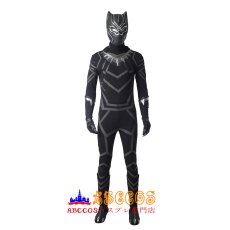 画像1: 映画 ブラックパンサー Black Panther ティチャラ 靴付き マスク付き コスプレ衣装 バラ売り可  abccos製 「受注生産」 (1)