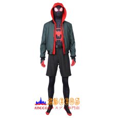 画像1: スパイダーマン: スパイダーバース Spider-Man: Into the Spider-Verse マイルズ・モラレス コスプレ衣装 コスチューム バラ売り可 abccos製 「受注生産」 (1)