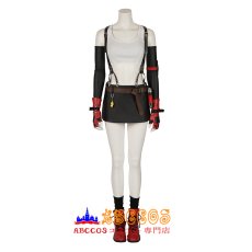 画像1: FF7 ファイナルファンタジーVII ティファ ロックハート Tifa 風 コスプレ衣装 コスプレ靴　バラ売り可 ブーツ コスチューム オーダーメイド abccos製 「受注生産」 (1)