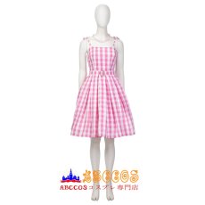 画像1: 映画 バービー（Barbie） ピンク色のワンピース コスプレ衣装 abccos製 「受注生産」 (1)