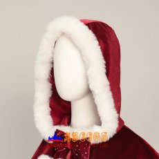 画像11: ラブ・アクチュアリー Love Actually レトロな赤スカート レトロ風クリスマス服 コスプレ衣装 コスプレ靴付き abccos製 「受注生産」 (11)