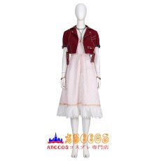 画像1: ファイナルファンタジーVII リバース エアリス・ゲインズブール Final Fantasy VII Aerith Gainsborough コスプレ衣装 コスチューム バラ売り可 abccos製 「受注生産」 (1)