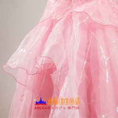 画像13: ウィキッド ふたりの魔女 madame morrible ガリンダ・アップランド/グリンダ（Galinda Upland/Glinda）ピンクのウェディングドレス コスプレ衣装 abccos製 「受注生産」 (13)
