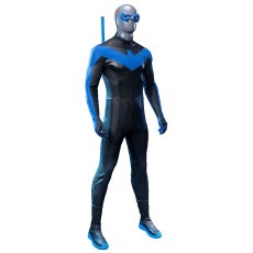 画像2: Titans Nightwing風 タイタンズ ナイトウィング Dick Grayson ディック・グレイソン コスチューム コスプレ靴 ブーツ付き コスプレ衣装 abccos製 「受注生産」 (2)