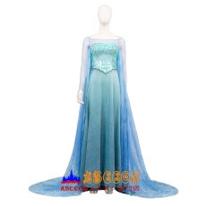 画像1: アナと雪の女王 エルサのサプライズ Frozen Fever エルサ Elsa コスプレ衣装 abccos製 「受注生産」 (1)