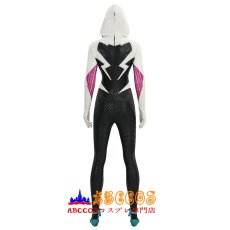 画像4: スパイダーマン:アクロス・ザ・スパイダーバース Spider-Man: Across the Spider-Verse グウェン・ステイシー / スパイダーグウェン（Spider-Gwen）つなぎ服 コスプレ靴 コスプレ衣装 abccos製 「受注生産」 (4)
