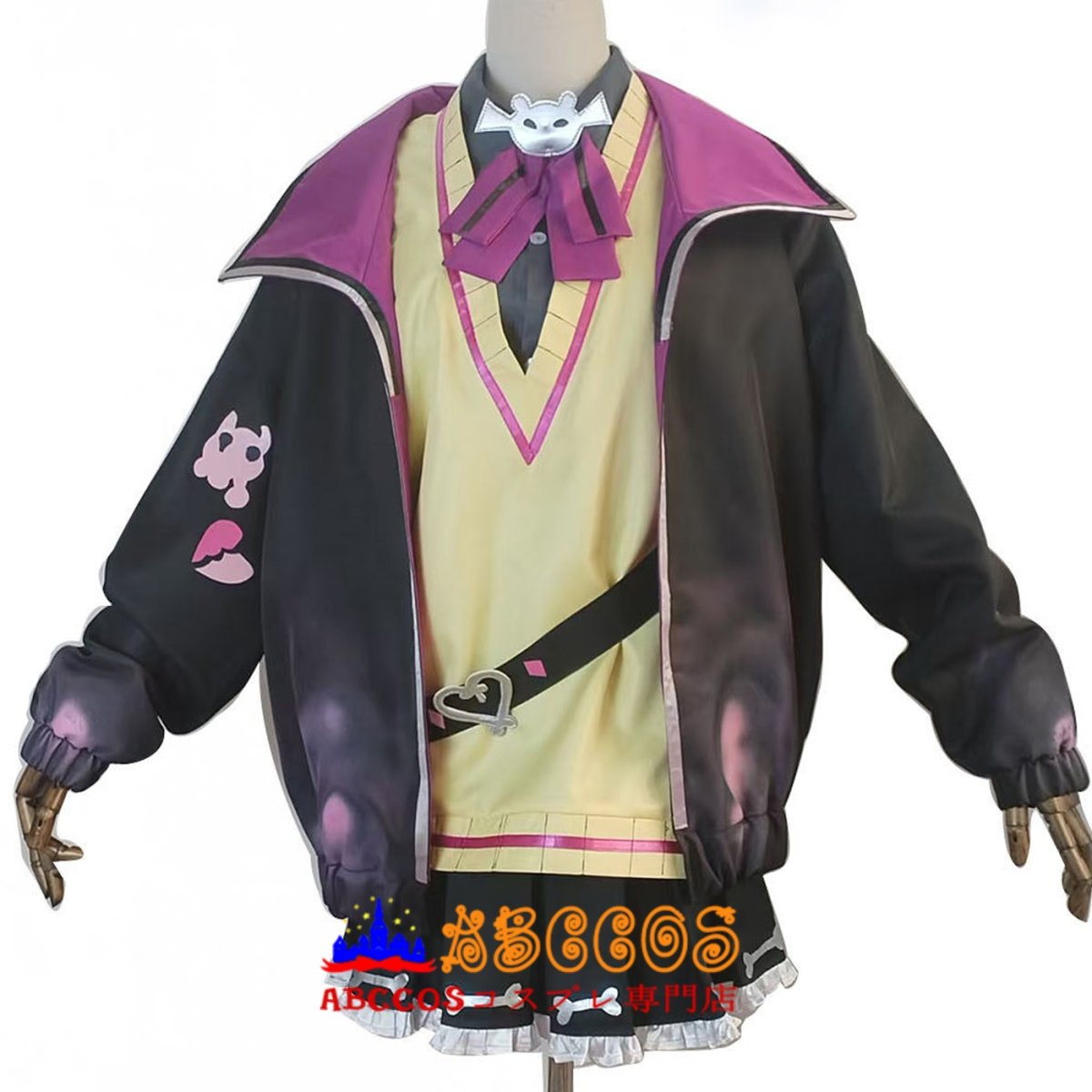 画像1: バーチャルYouTuber ぶんぶんギャング 甘音あむ コスプレ衣装 abccos製 「受注生産」 (1)