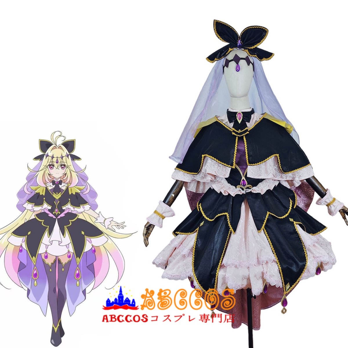 画像16: 名探偵プリキュア！Star Detective Precure! 森亜るるか コスプレ衣装 abccos製 「受注生産」 (16)