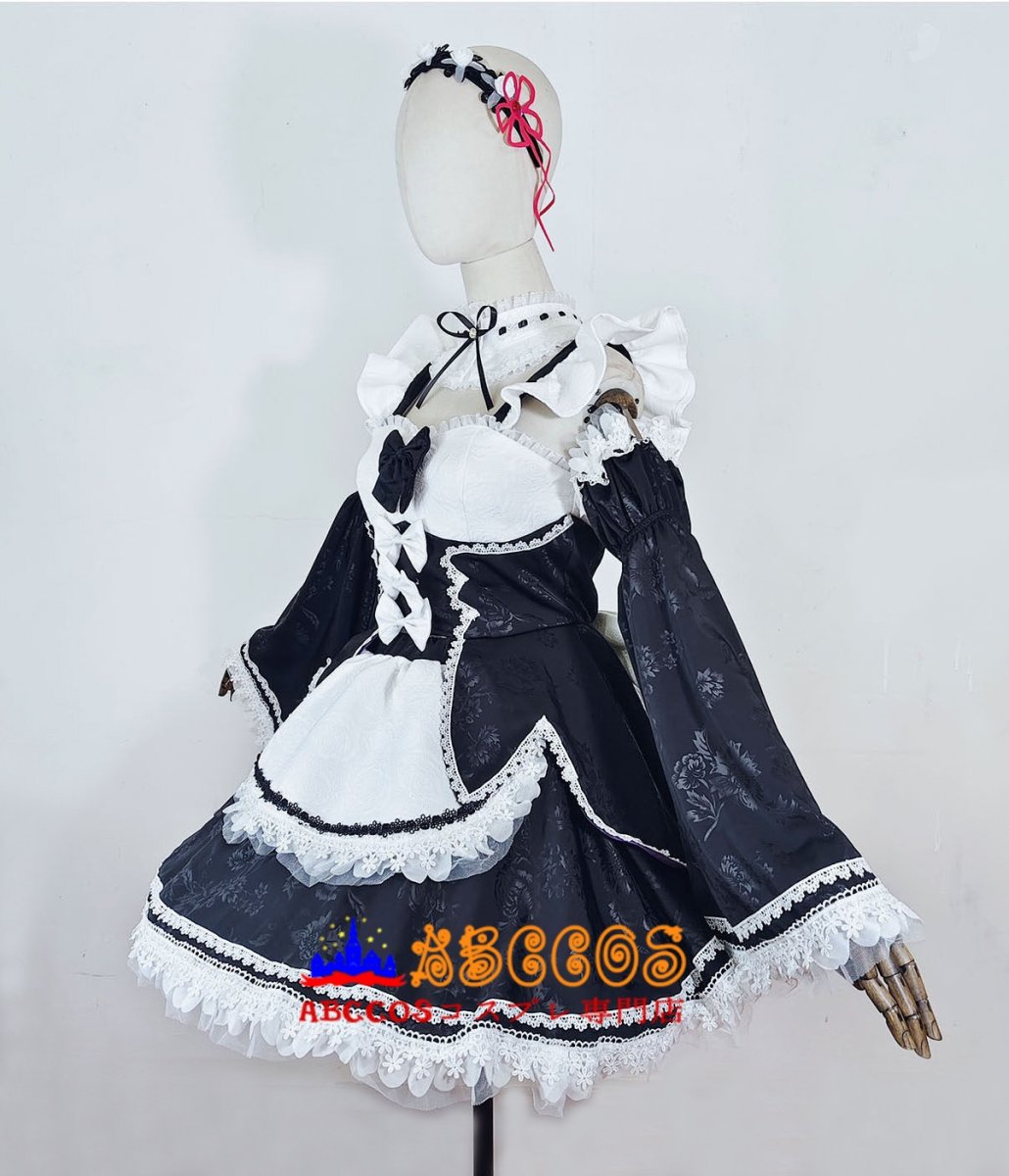 画像4: Re：ゼロから始める異世界生活 レム（Rem）コスプレ衣装 abccos製 「受注生産」 (4)