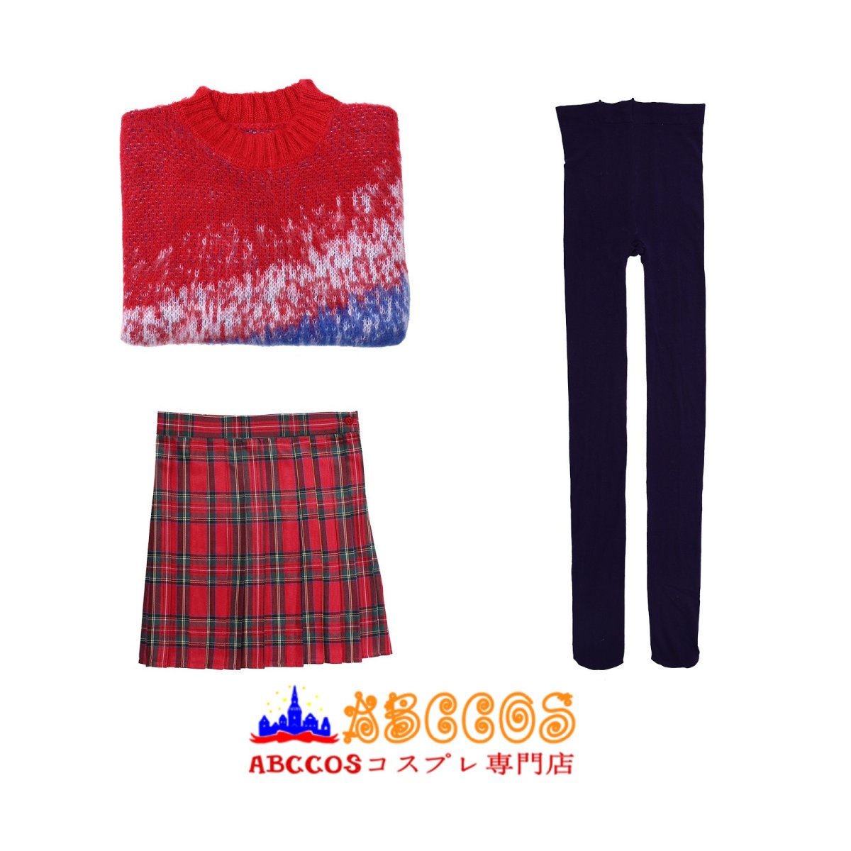 画像14: 【売り切れ即終】ウェンズデー シーズン 2 wednesday ウェンズデー・アダムス グラデーション セーター コスプレ衣装 abccos製 「受注生産」 (14)