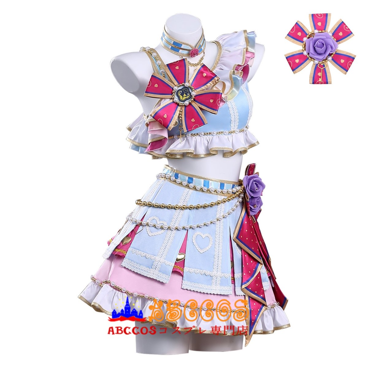 画像2: 【売り切れ即終】アイカツ！アイドルカツドウ！星宮 いちご/霧矢あおい コスプレ衣装 abccos製 「受注生産」 (2)