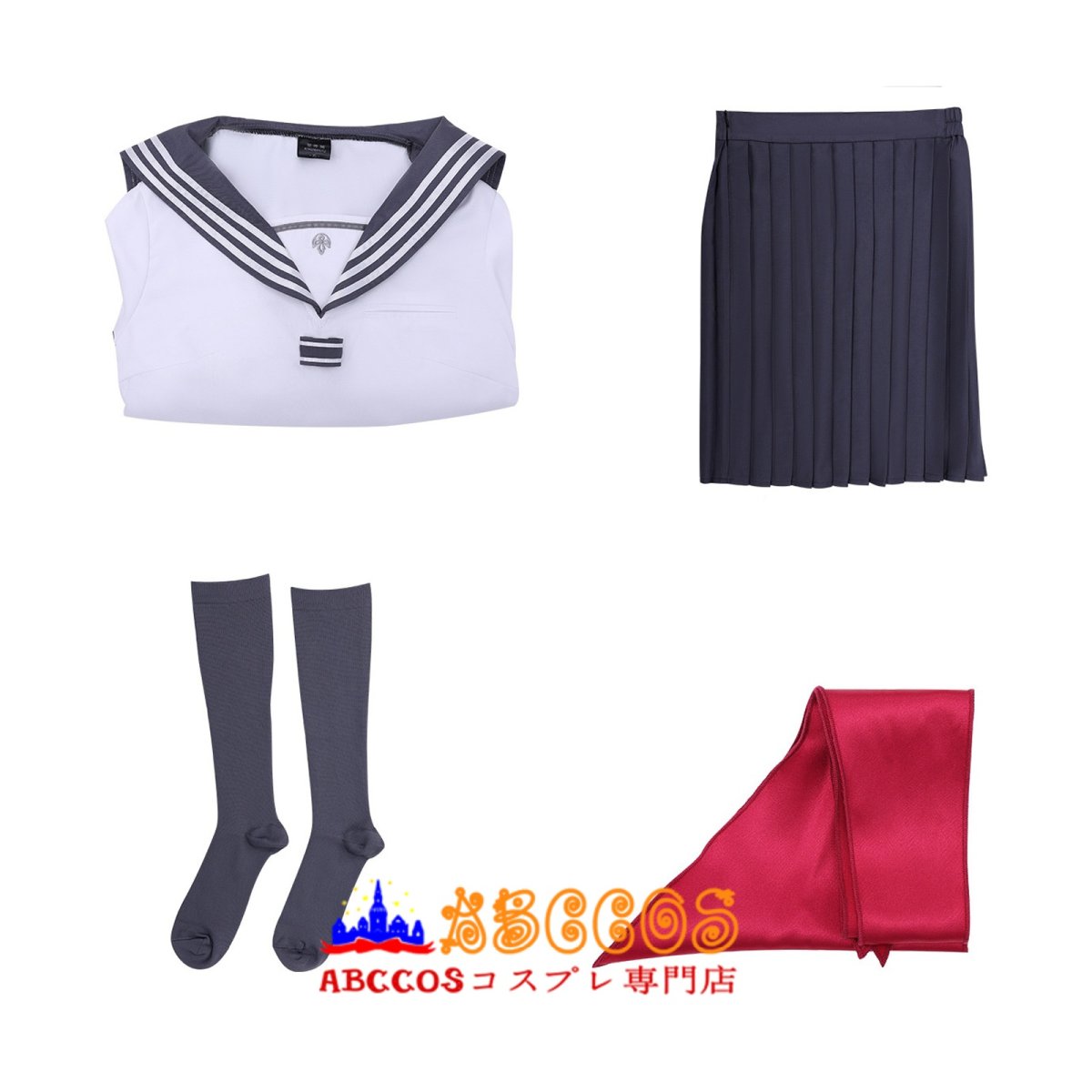 画像14: 【売り切れ即終】サイレントヒル f（SILENT HILL f）主人公 深水雛子 JK制服 ホワイト コスプレ衣装 abccos製 「受注生産」 (14)
