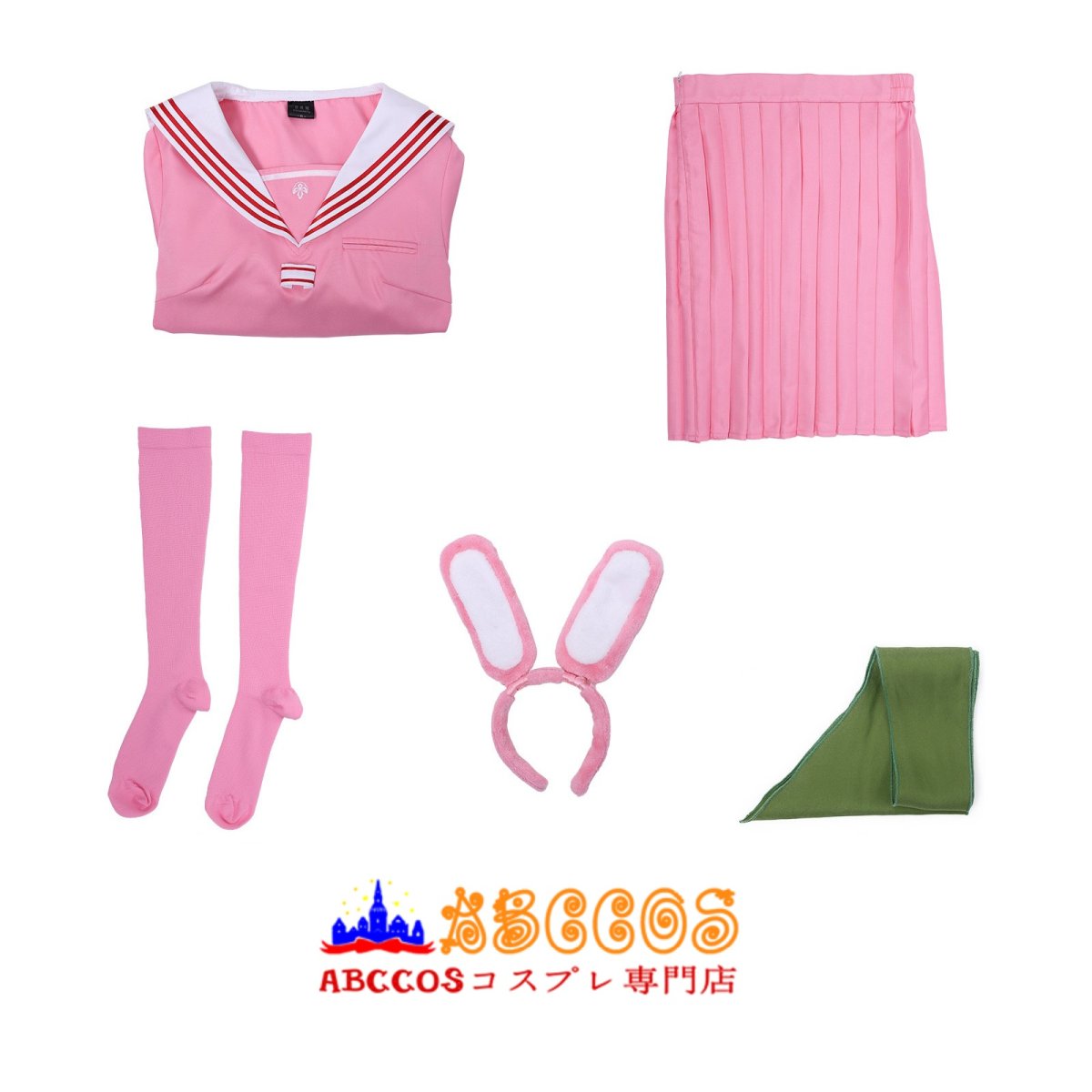 画像9: 【売り切れ即終】サイレントヒル f（SILENT HILL f）主人公 深水雛子 JK制服 ピンク コスプレ衣装 abccos製 「受注生産」 (9)