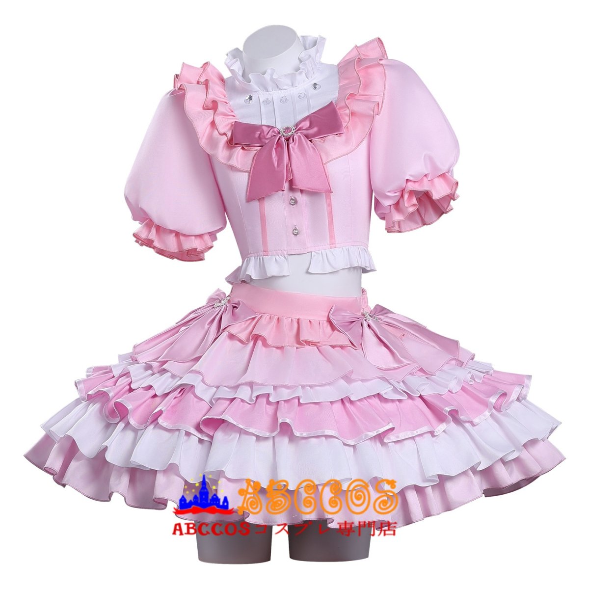 画像1: 【売り切れ即終】魔法少女まどか☆マギカ 鹿目まどか/かなめ まどか  コスプレ衣装 abccos製 「受注生産」 (1)