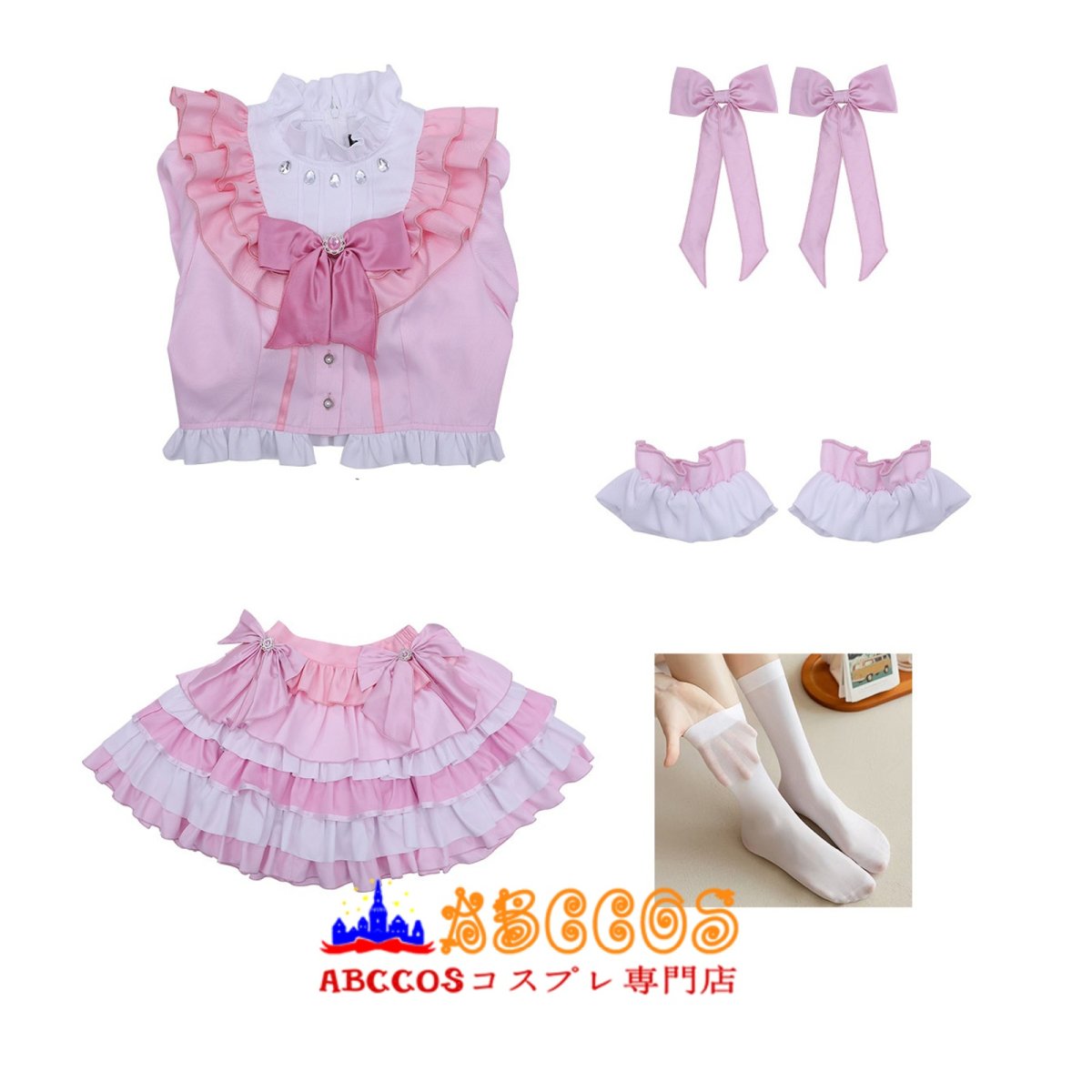 画像14: 【売り切れ即終】魔法少女まどか☆マギカ 鹿目まどか/かなめ まどか  コスプレ衣装 abccos製 「受注生産」 (14)