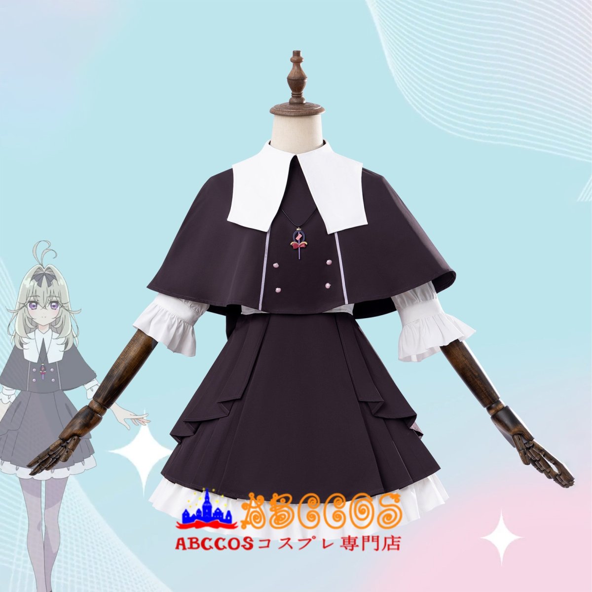 画像4: 【売り切れ即終】名探偵プリキュア！森亜るるか/もりあ るるか （キュアアルカナ・シャドウ）コスプレ衣装 abccos製 「受注生産」 (4)