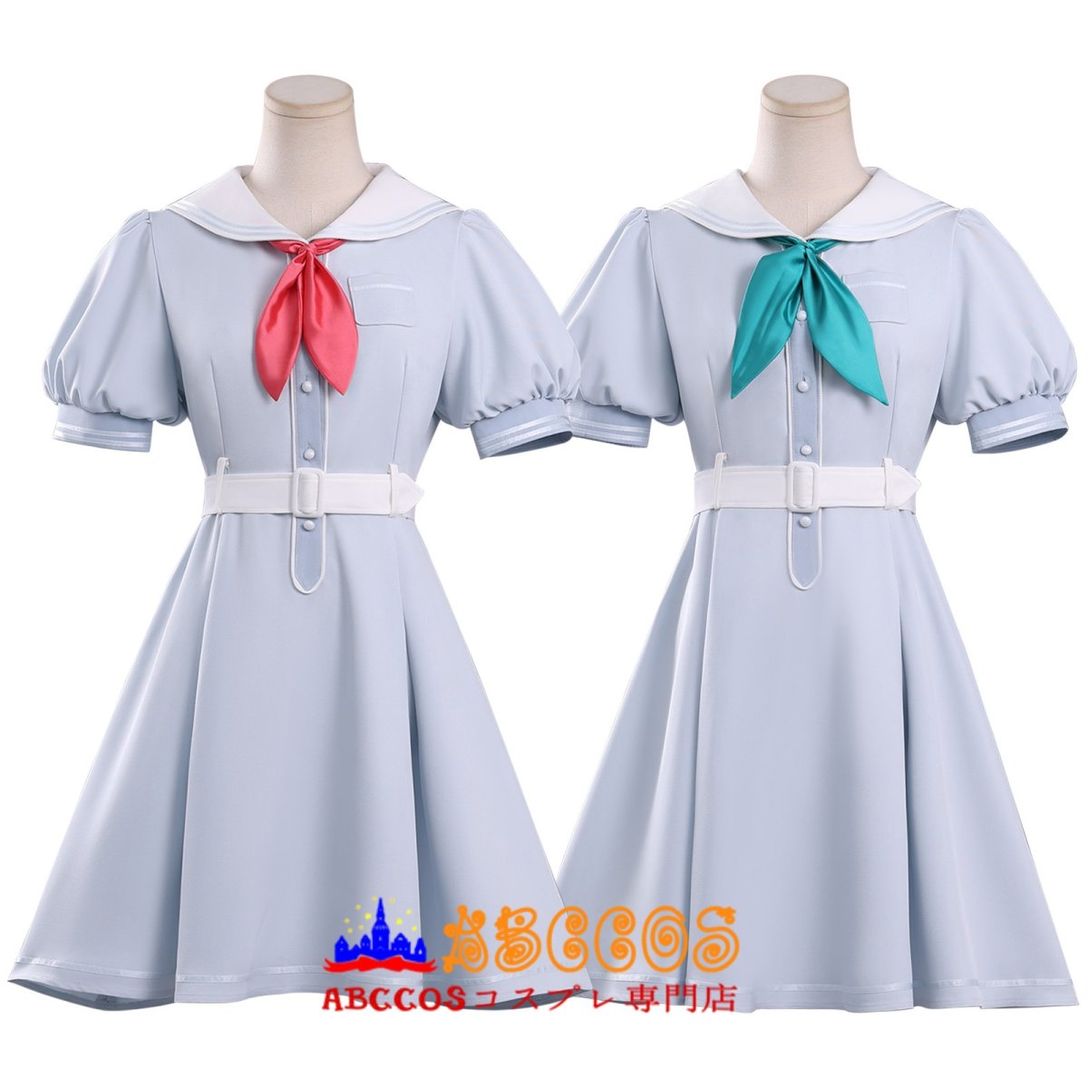 画像1: 【売り切れ即終】ラブライブ！蓮ノ空女学院スクールアイドルクラブ 学院風 夏用制服 JK ドレス コスプレ衣装 abccos製 「受注生産」 (1)