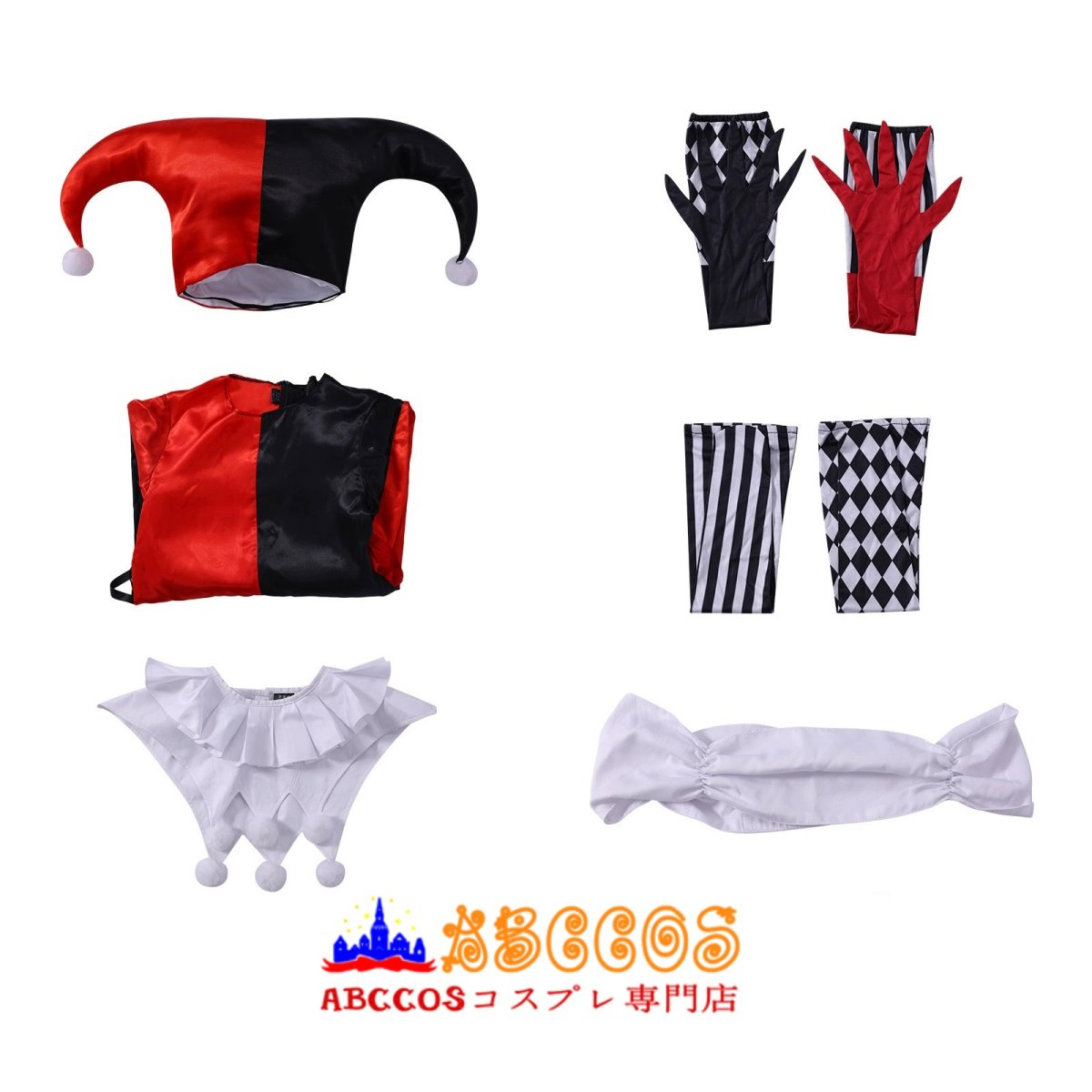 画像9: 【売り切れ即終】The Jester and the Queen 宮廷道化師 女王セット衣装 ハロウィン仮装 ステージライブ演出用コスプレ コスプレ衣装 abccos製 「受注生産」 (9)