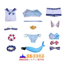 画像9: 【売り切れ即終】バーチャルYouTuber SABA Sameko さめこさば コスプレ衣装 abccos製 「受注生産」 (9)