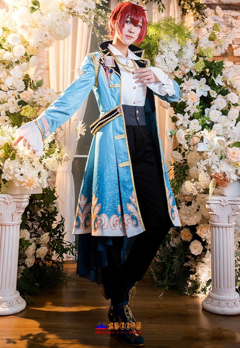 画像32: あんさんぶるスターズ!! Luminous Crown 戴く冠 決意のギャンビット Knights ナイツ 朱桜司（すおう つかさ）コスチューム オーダーメイド コスプレ衣装 abccos製 「受注生産」 (32)