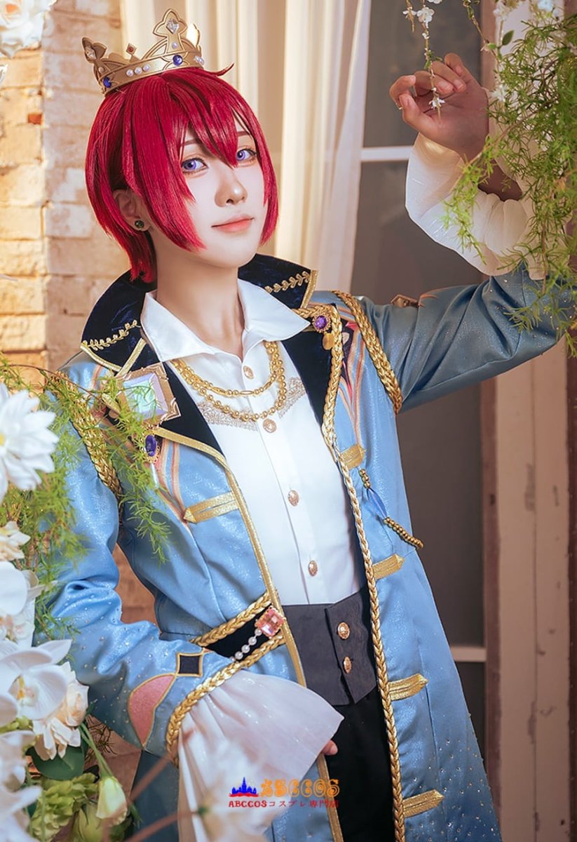 画像34: あんさんぶるスターズ!! Luminous Crown 戴く冠 決意のギャンビット Knights ナイツ 朱桜司（すおう つかさ）コスチューム オーダーメイド コスプレ衣装 abccos製 「受注生産」 (34)