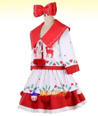 画像4: 東京ディズニーランド  Minnie ミニー風 クリスマス デモ服 コスプレ衣装 abccos製 「受注生産」 (4)