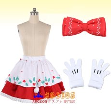 画像6: 東京ディズニーランド  Minnie ミニー風 クリスマス デモ服 コスプレ衣装 abccos製 「受注生産」 (6)